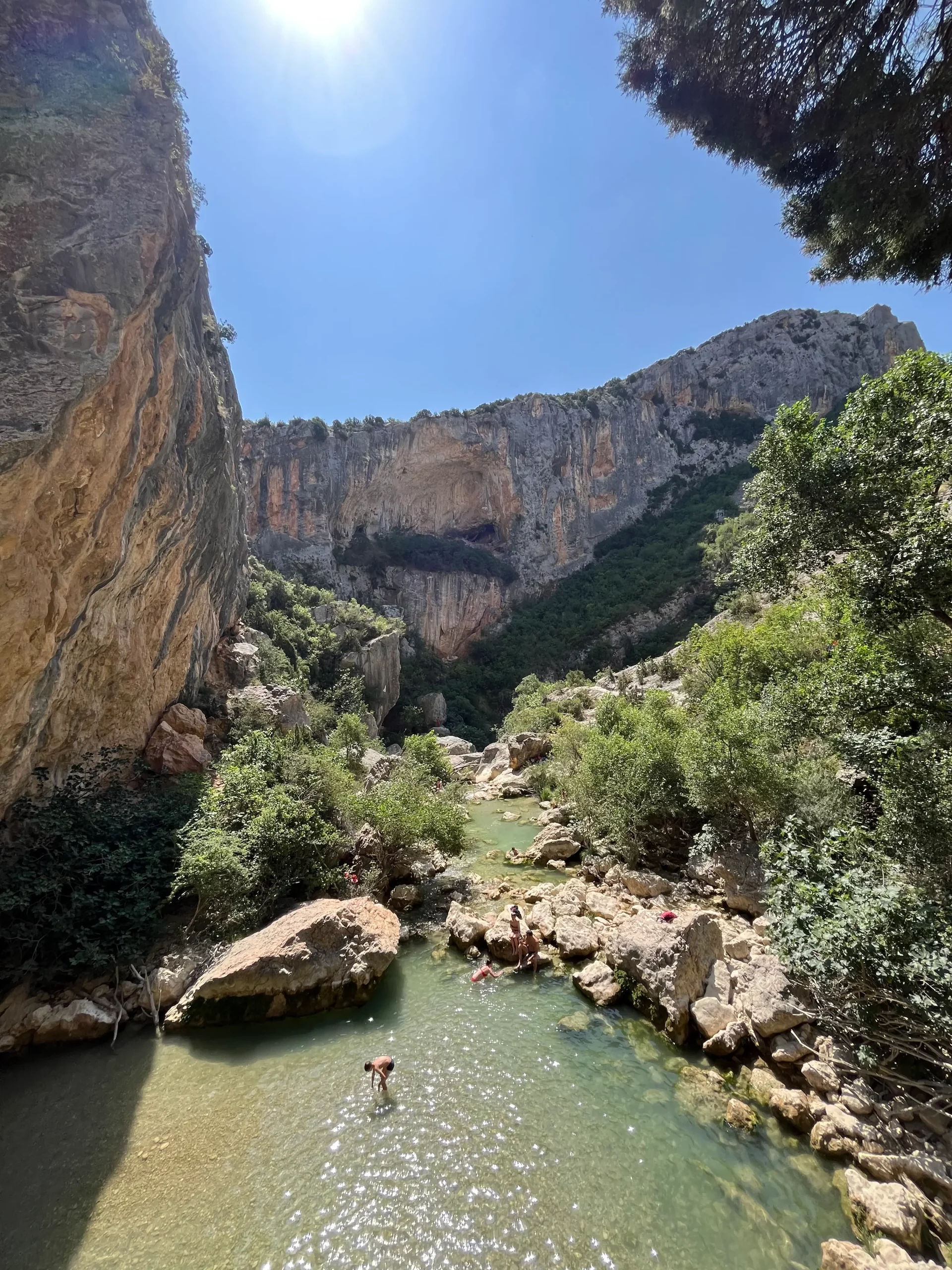 Pasarelas de Alquézar