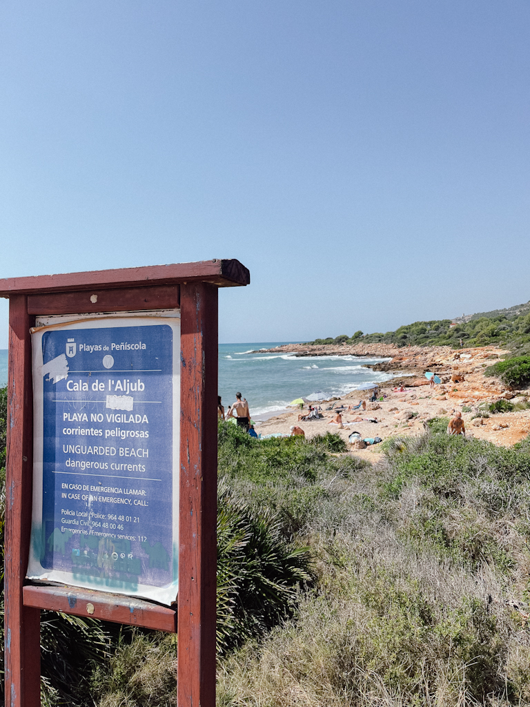 cala arjub calas en Peñíscola. Cala Arjub