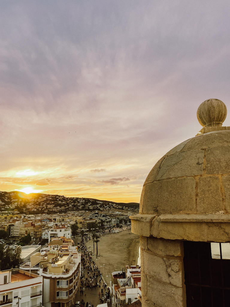 puesta de sol muralla visitar la Muralla de Peñíscola