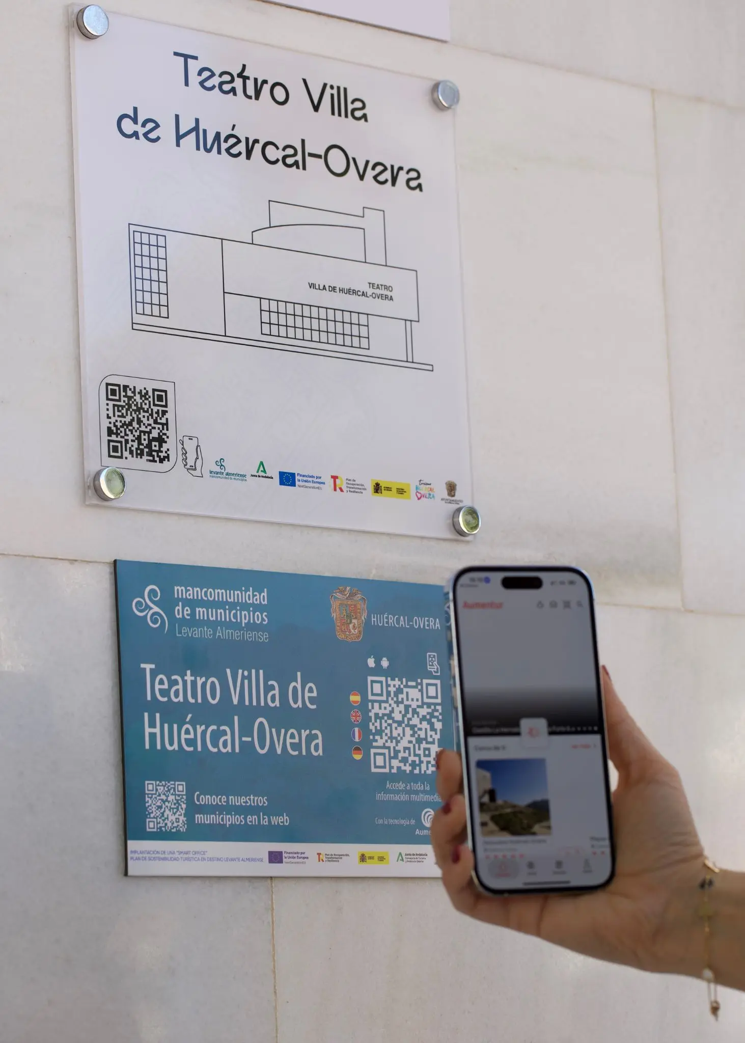 Placas informativa en Pueblos del Levante Almeriense