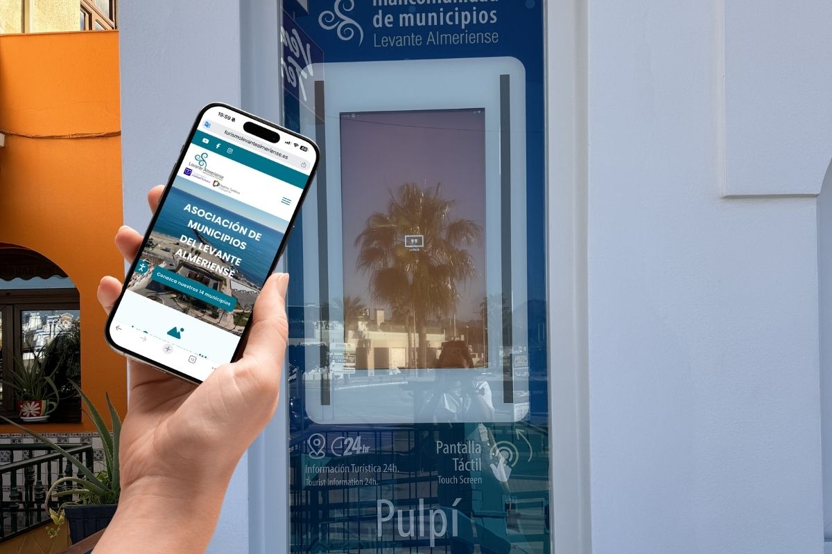 Punto de información turística digital en Pulpí Levante Almeriense